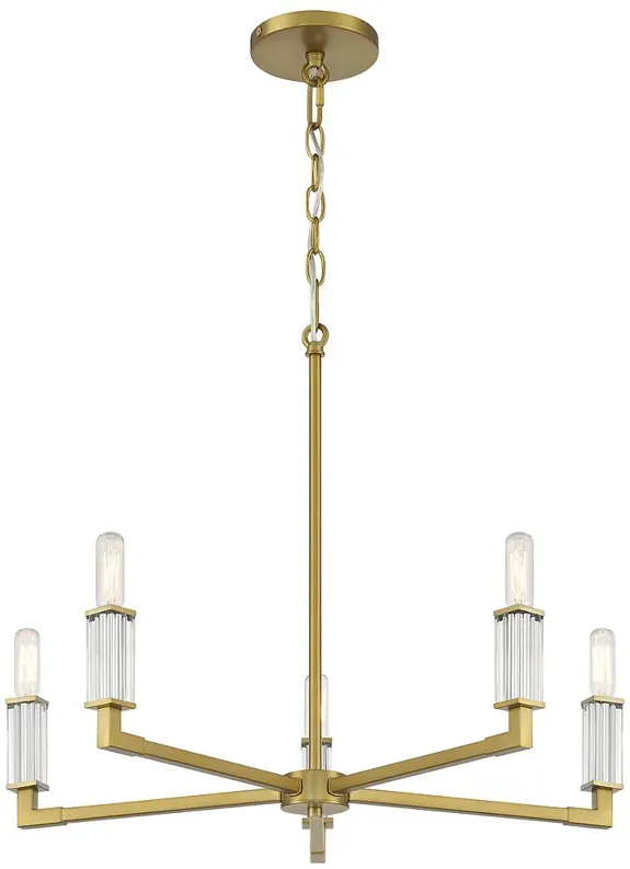 Vantage Oro District 5-Light Soft Brass Chandelier