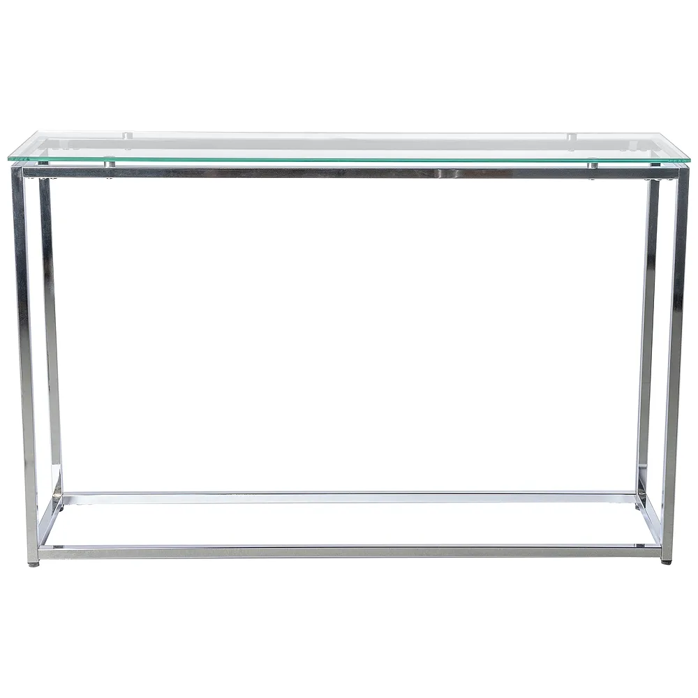 Sandor 47 1/4" Wide Chromed Steel Console Table