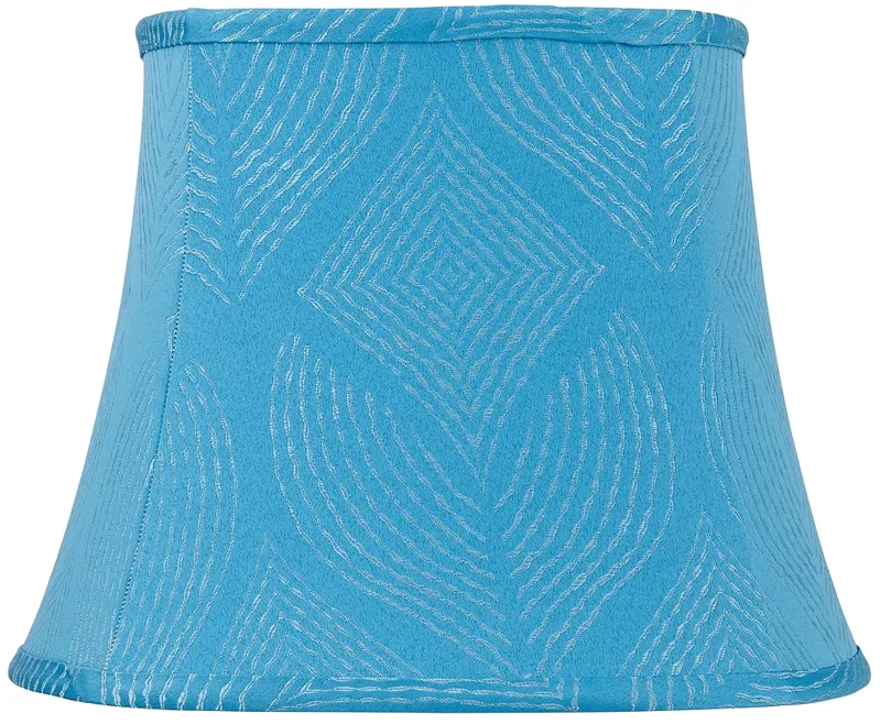 Crowsnest Blue Square Lamp Shade 10/10x14/14x11 (Spider)