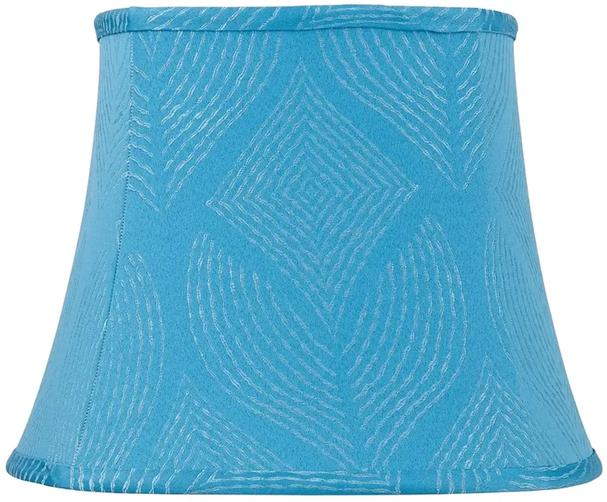 Crowsnest Blue Square Lamp Shade 10/10x14/14x11 (Spider)