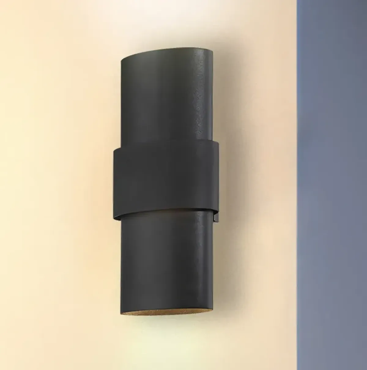 Lander Lane 17" High Sand Coal LED Outdoor Wall Light