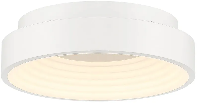 George Kovacs Conc LED Matte White Flush Mount with White Acrylic Shade