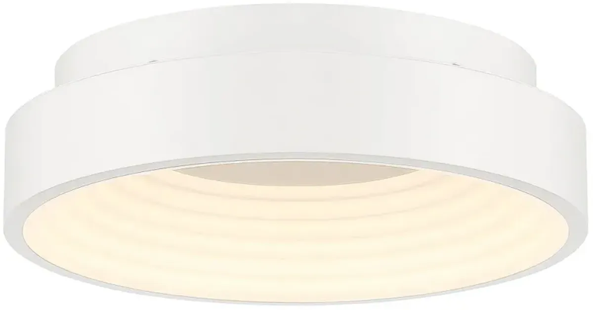 George Kovacs Conc LED Matte White Flush Mount with White Acrylic Shade