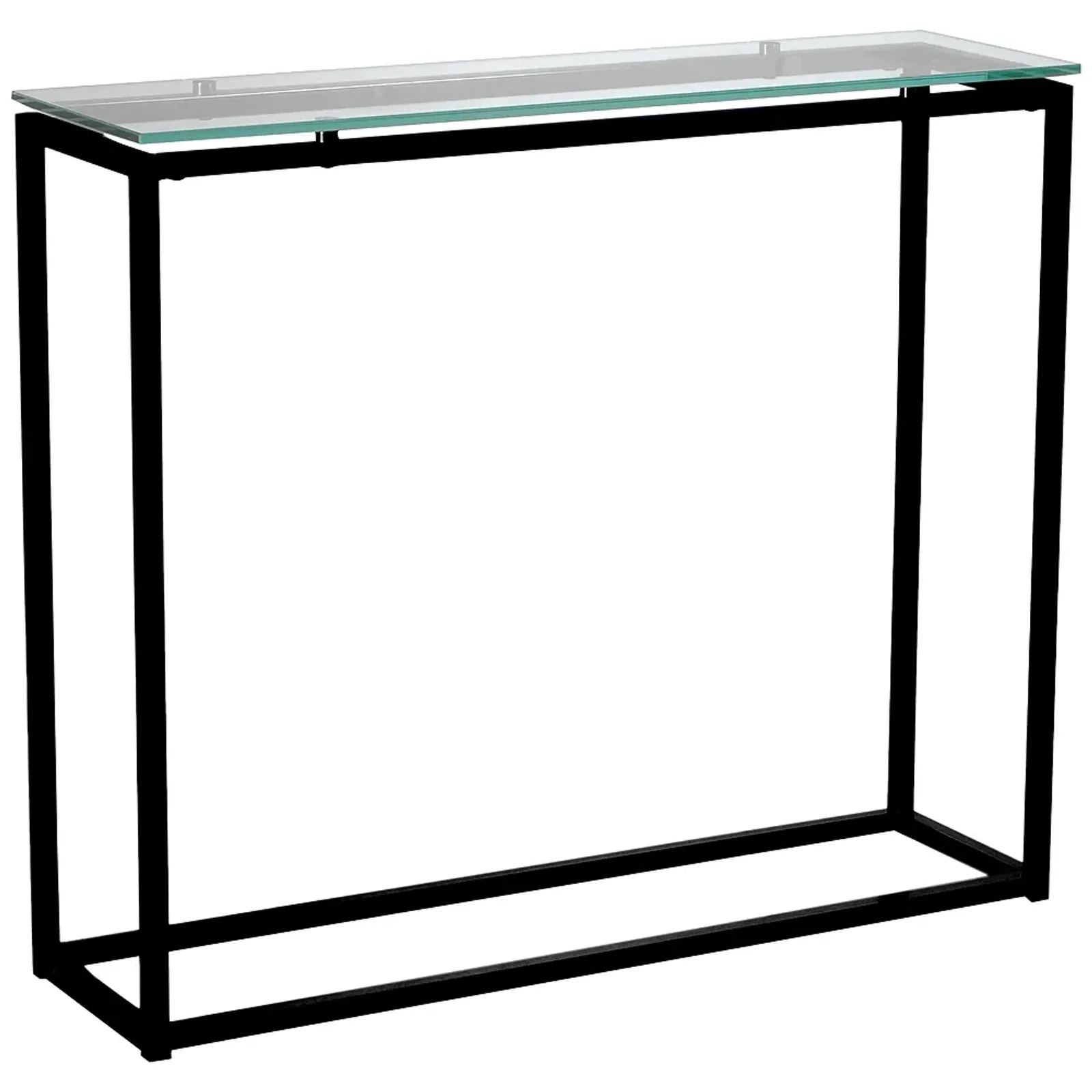 Sandor 35 3/4" Wide Black Steel Console Table