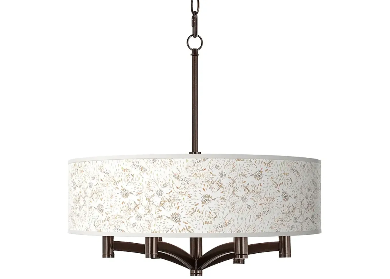 Windflowers Ava 6-Light Bronze Pendant Chandelier