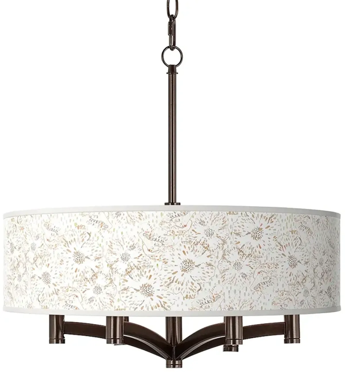 Windflowers Ava 6-Light Bronze Pendant Chandelier