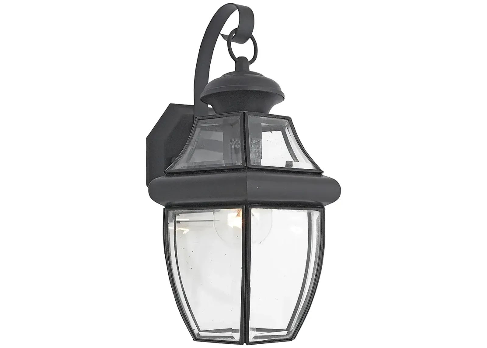 Quoizel Newbury 14"H Mystic Black Outdoor Lantern Wall Light