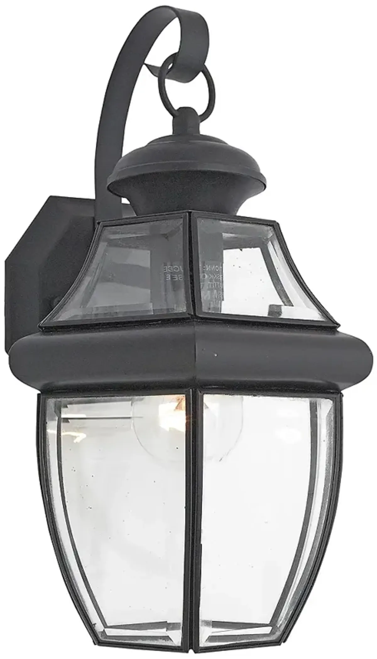 Quoizel Newbury 14"H Mystic Black Outdoor Lantern Wall Light