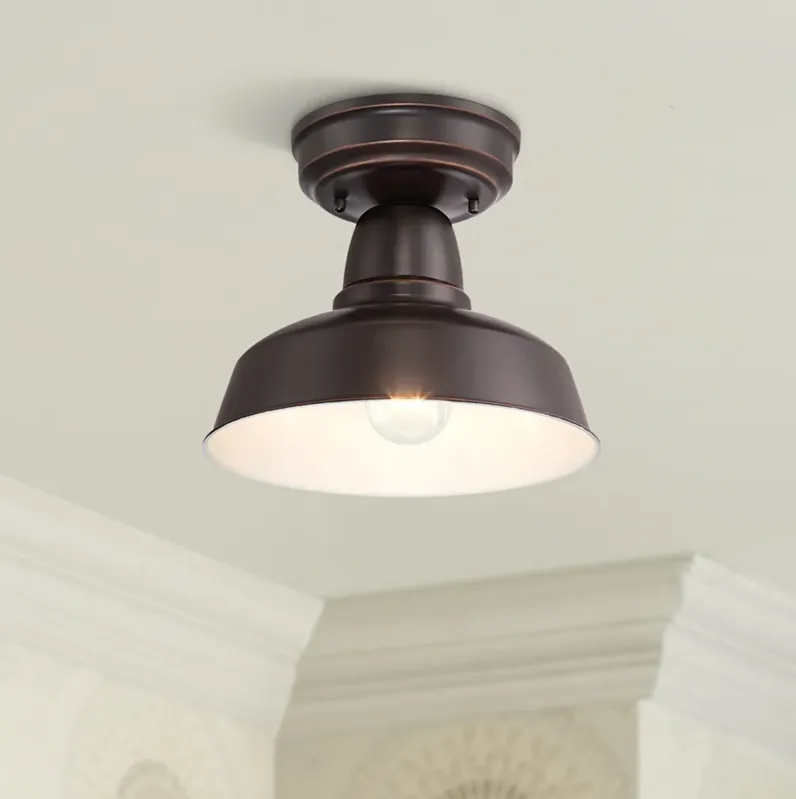 Urban Barn Collection 10 1/4" Wide Bronze Outdoor Ceiling Light