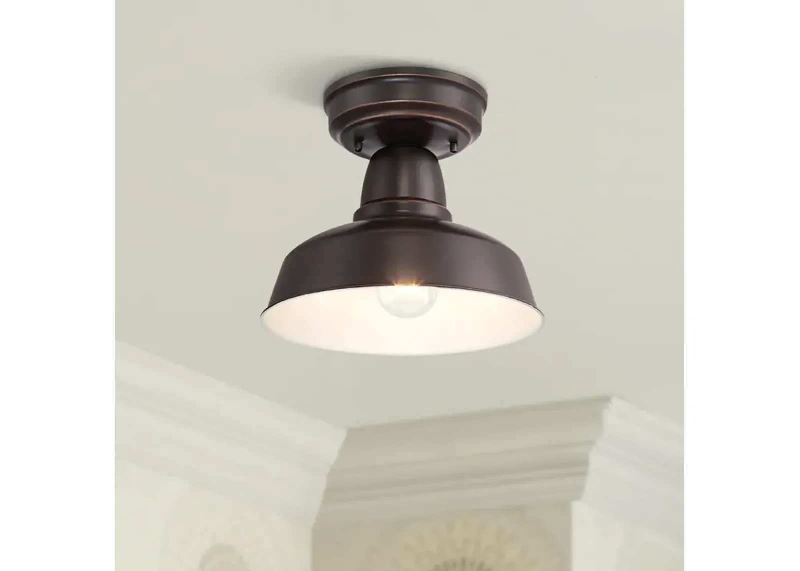 Urban Barn Collection 10 1/4" Wide Bronze Outdoor Ceiling Light