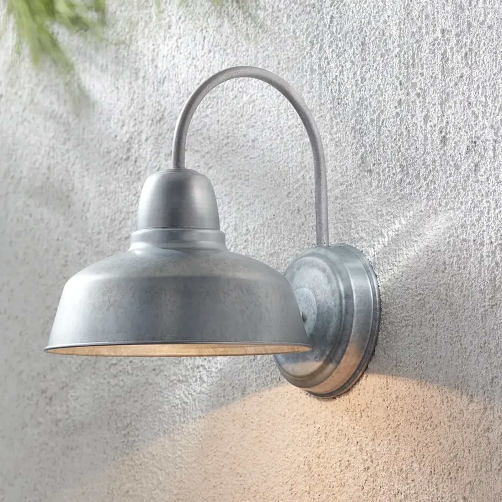 Urban Barn 13" High Galvanized Steel Outdoor Wall Light