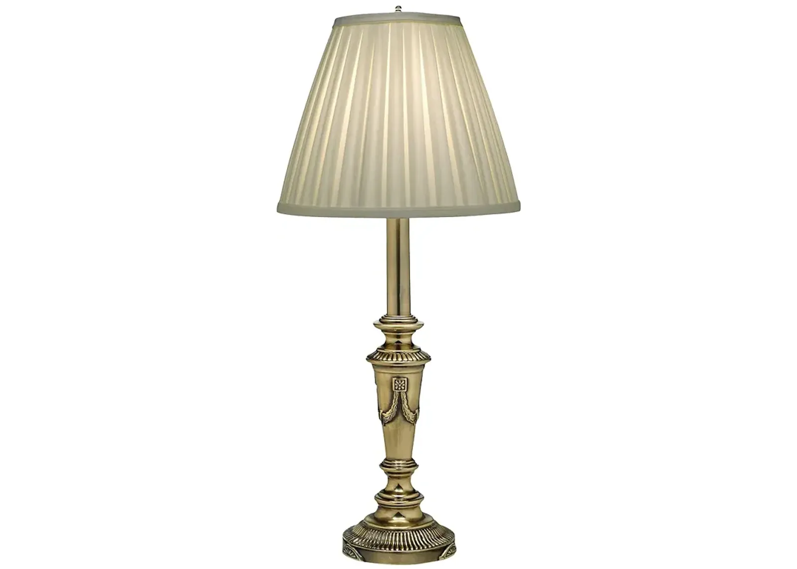 Stiffel 28" Ivory and Burnished Brass Traditional Table Lamp