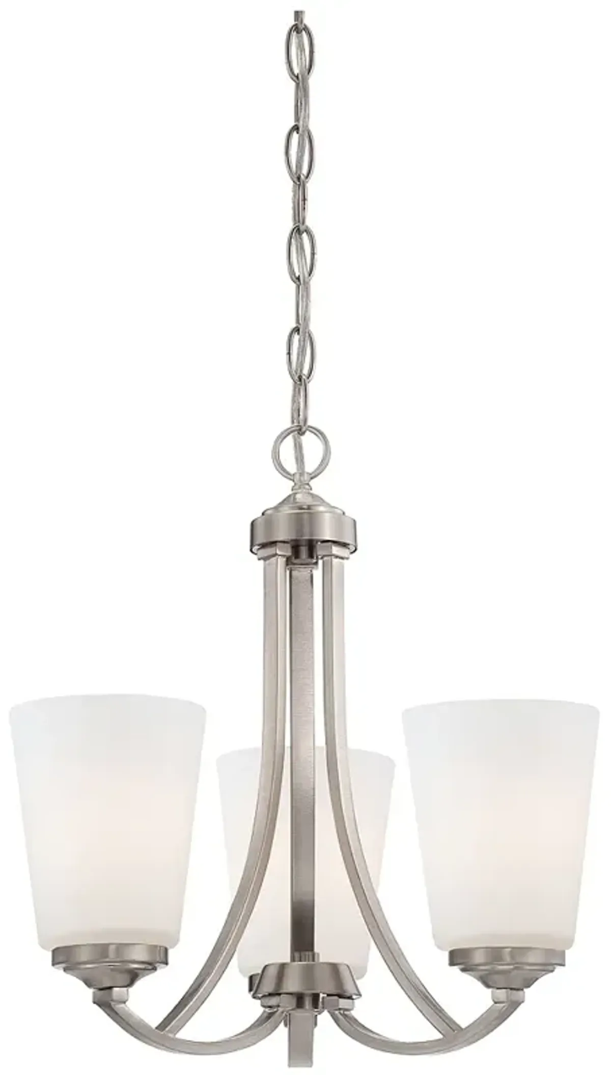 Minka-Lavery Overland Park 3-Light Brushed Nickel Mini Chandelier