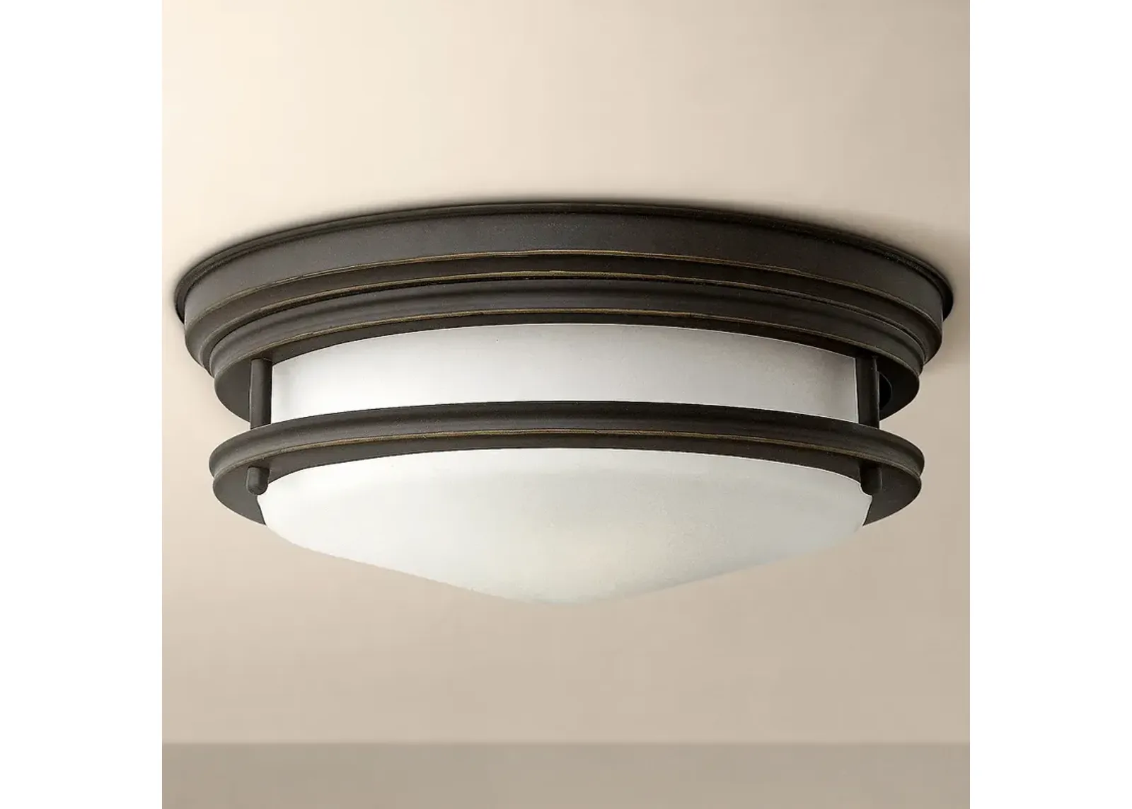 Hinkley Hadley 12" Wide Oil-Rubbed Bronze Ceiling Light