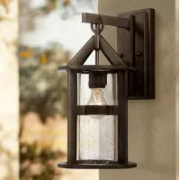 Argentine 17" High Glass and Bronze Outdoor Wall Light