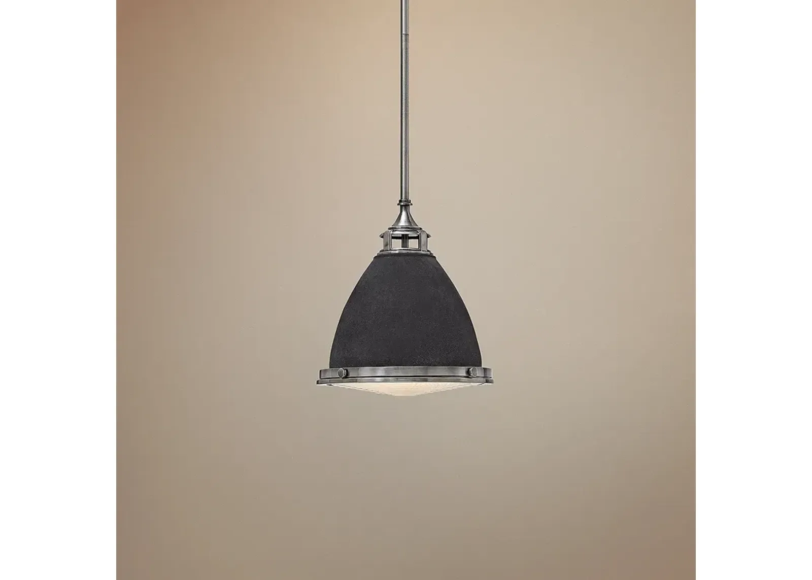 Hinkley Amelia 14" Wide Aged Zinc Industrial Modern Pendant