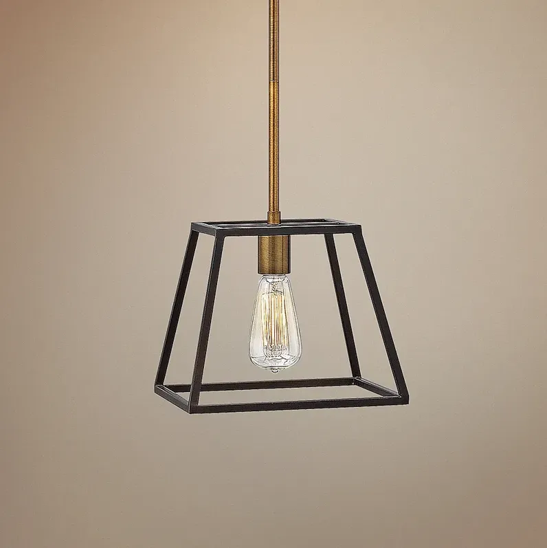 Hinkley Fulton 10" Wide Bronze Mini Pendant