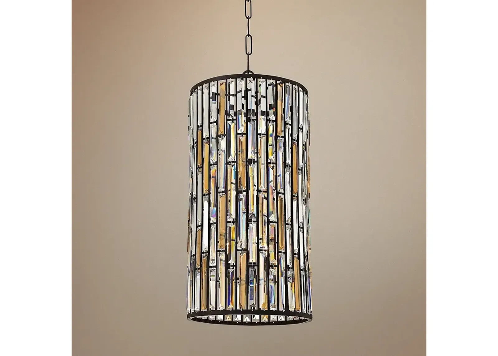 Hinkley Gemma 16" Wide Vintage Bronze and Crystal Modern Pendant