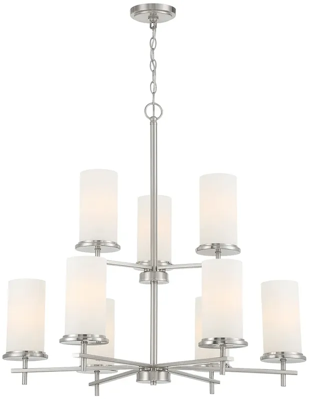 Haisley 31 1/2"W Nickel Chandelier by Minka Lighting Inc.