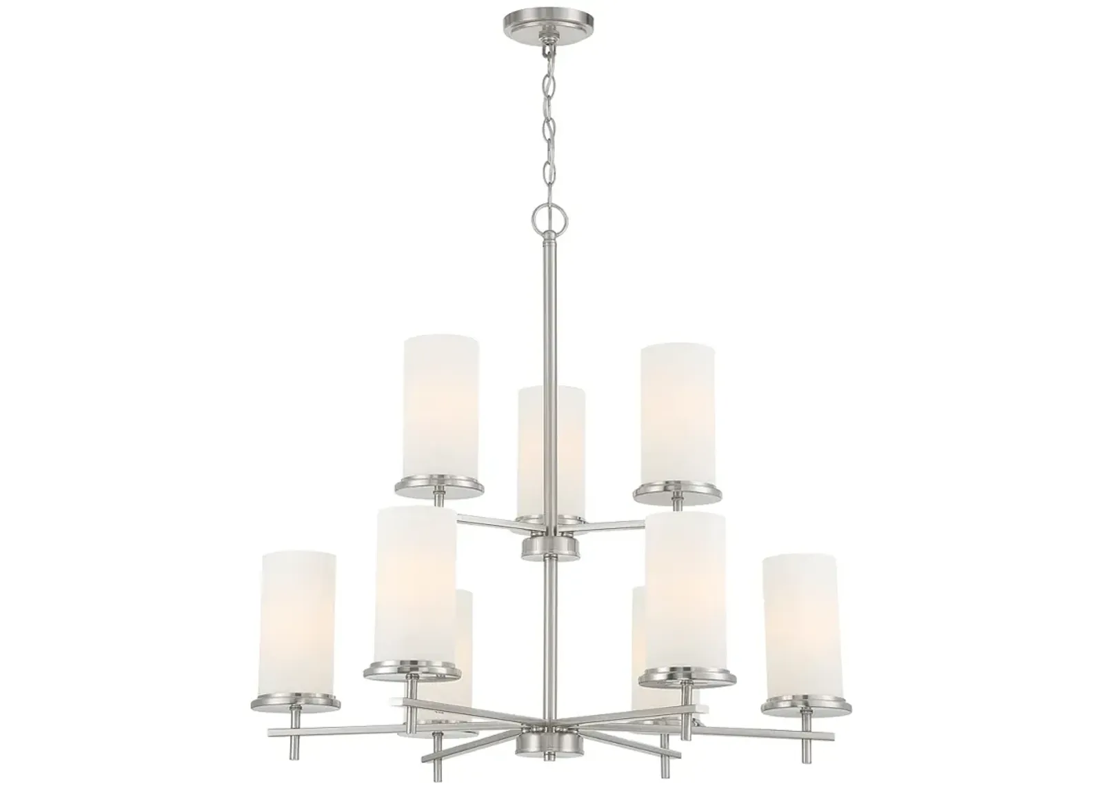 Haisley 31 1/2"W Nickel Chandelier by Minka Lighting Inc.