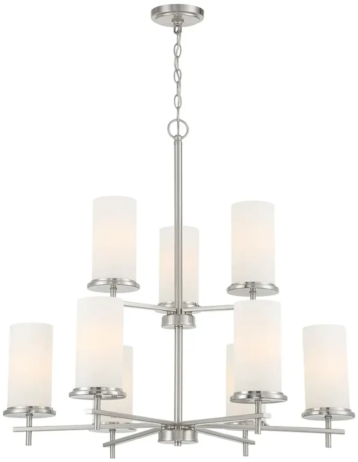 Haisley 31 1/2"W Nickel Chandelier by Minka Lighting Inc.