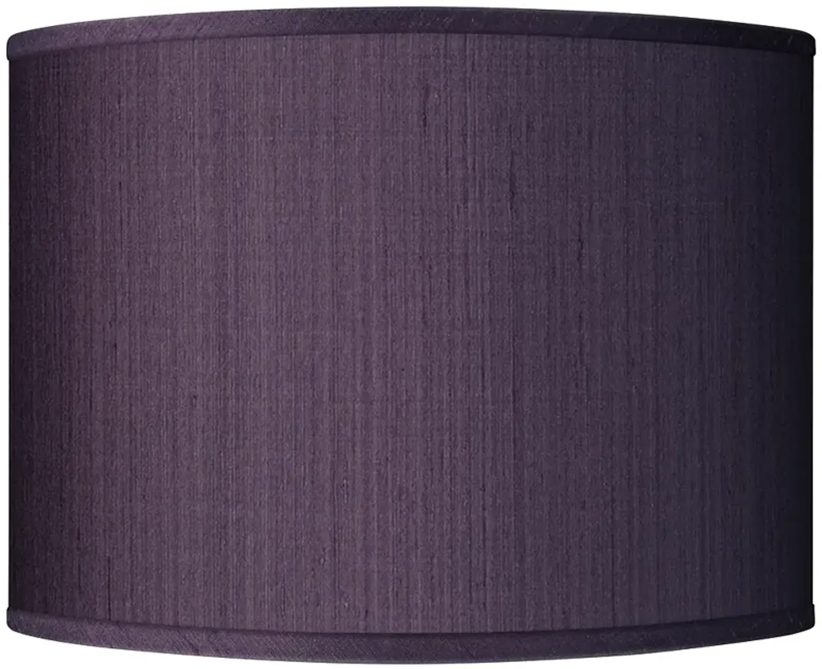 Possini Euro Eggplant Purple Faux Silk Drum Shade 15.5x15.5x11 (Spider)