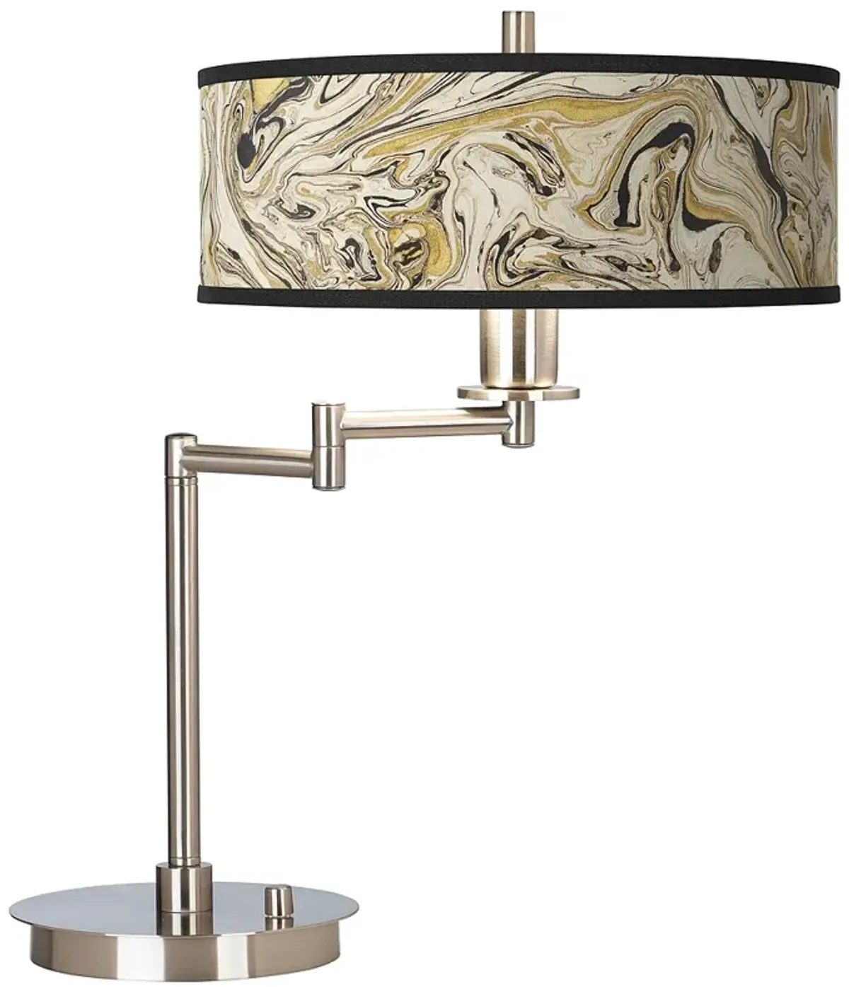 Venetian Marble Giclee Adjustable Swing Arm Modern LED Desk Lamp