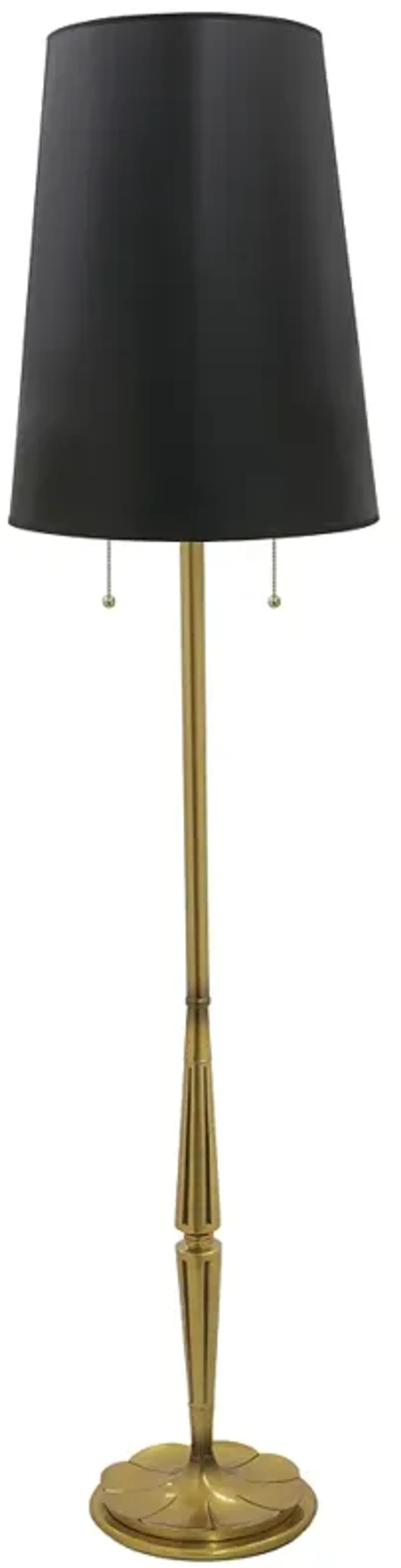 Stiffel Lexington 66" High Modern Black and Brass Floor Lamp