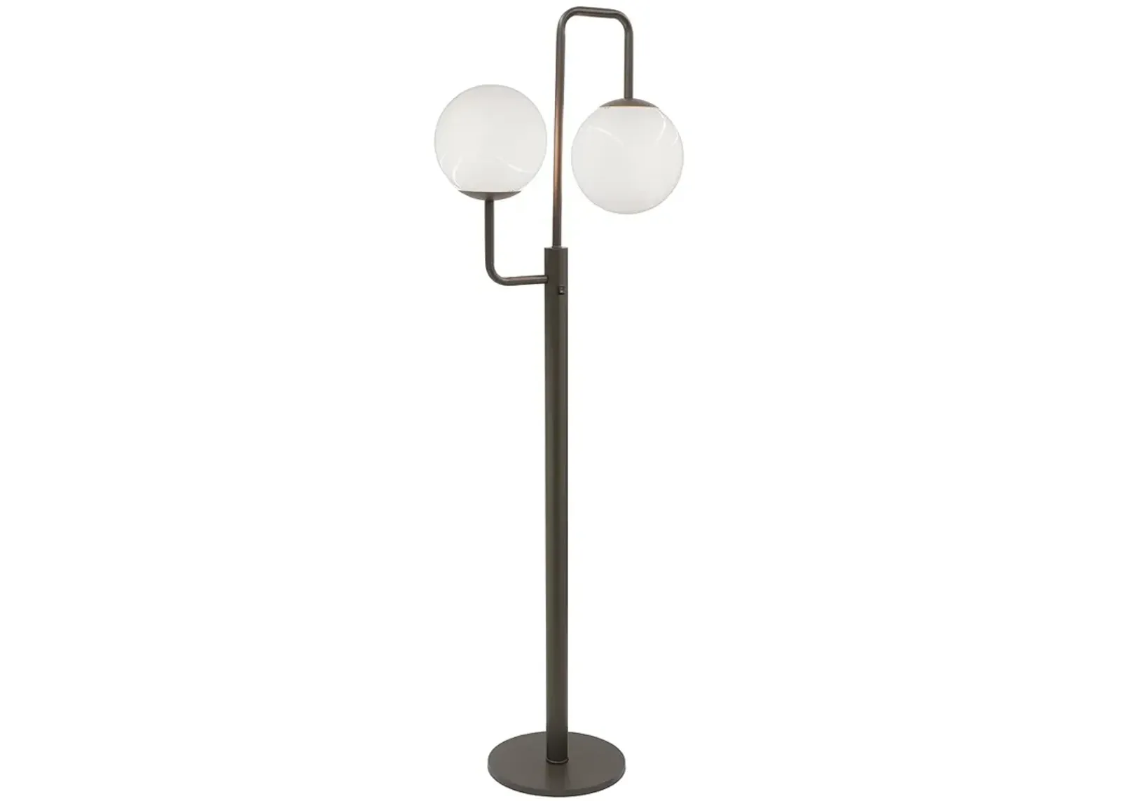 Stiffel Remington Square 67" High 2-Orb Oxidized Bronze Floor Lamp