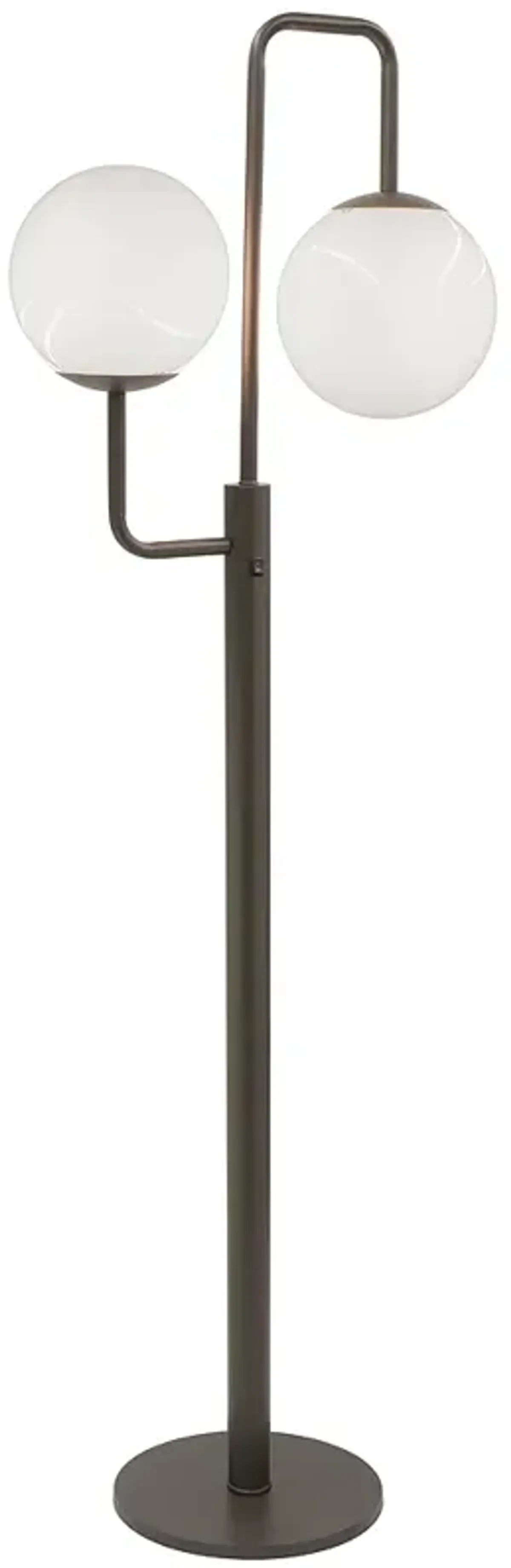 Stiffel Remington Square 67" High 2-Orb Oxidized Bronze Floor Lamp