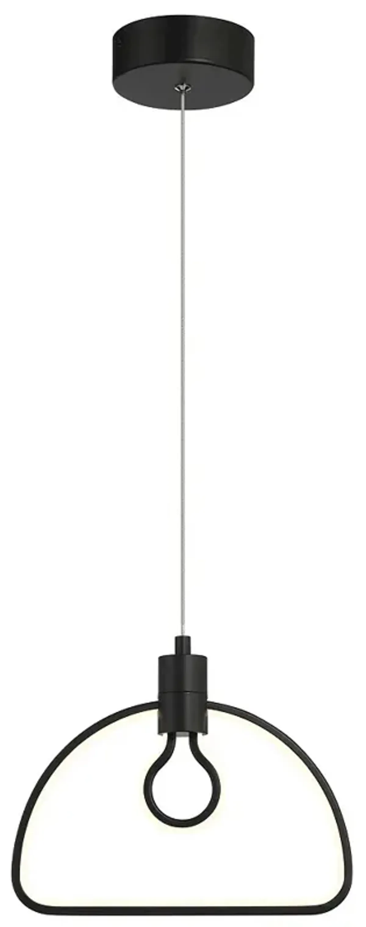 George Kovacs Edison's Outline LED 10.38-inch Black Pendant