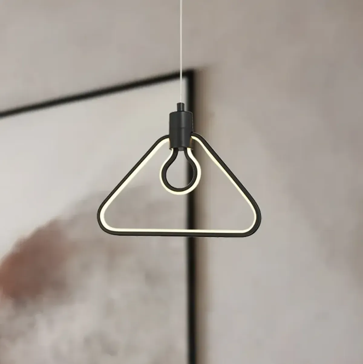 George Kovacs Edison's Outline 1-Light LED Black Pendant