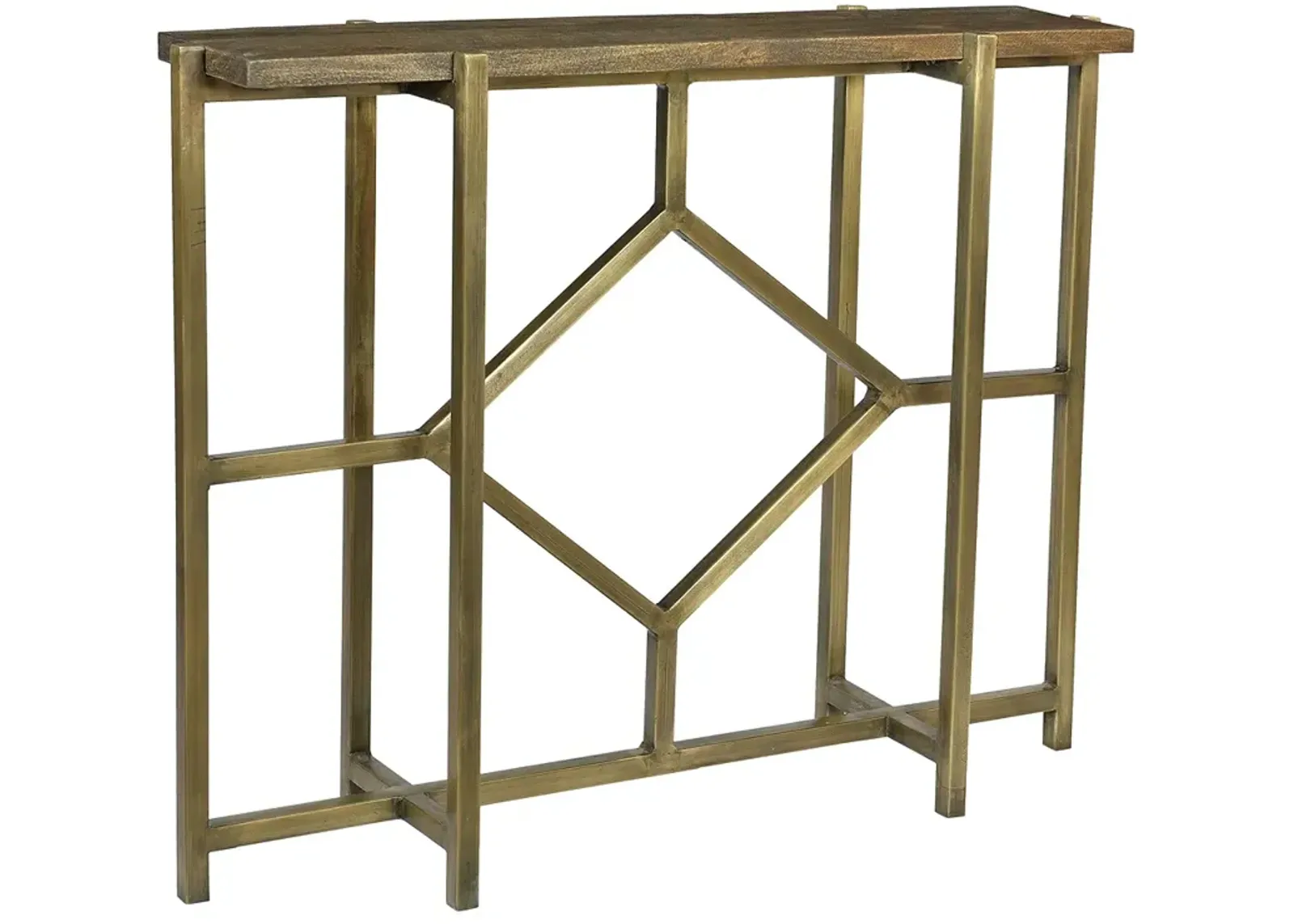 Crestview Collection Bengal Manor Iron Diamond Console