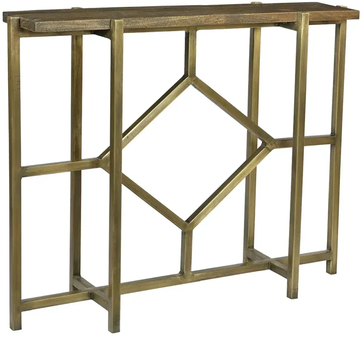 Crestview Collection Bengal Manor Iron Diamond Console