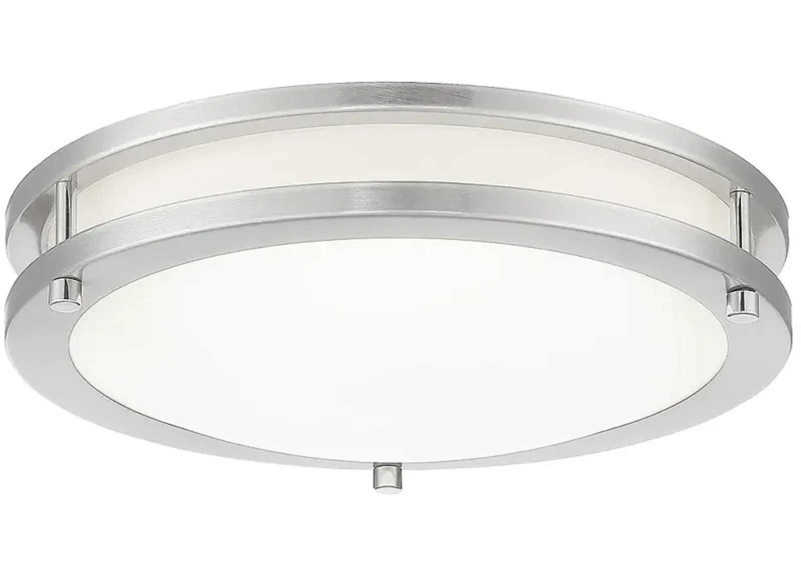 Alpine 11 3/4" Wide Brushed Nickel LED Ceiling Light