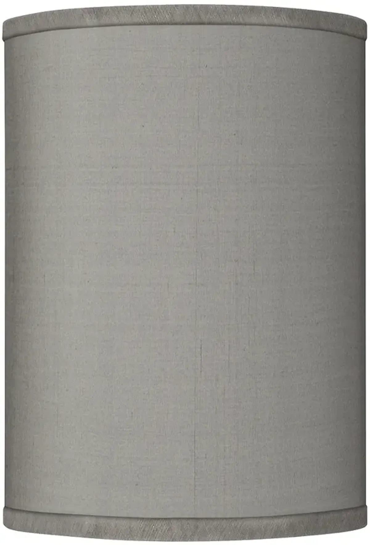 Possini Euro Gray Faux Silk Cylinder Lamp Shade 8x8x11 (Spider)