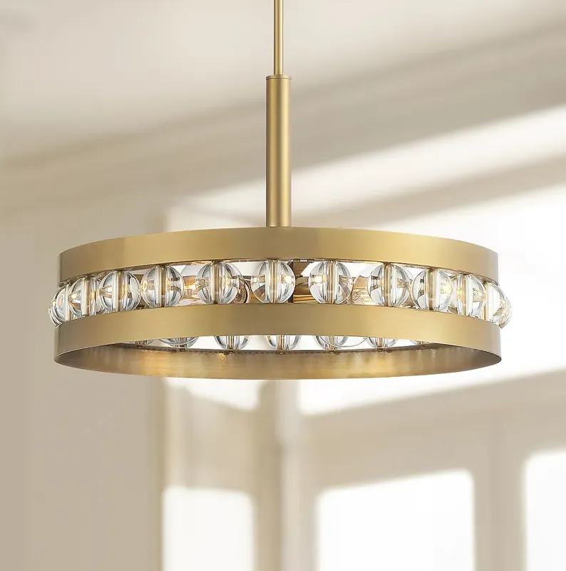 Stiffel Artyom 21 1/2" Wide 4-Light Warm Gold Pendant Light