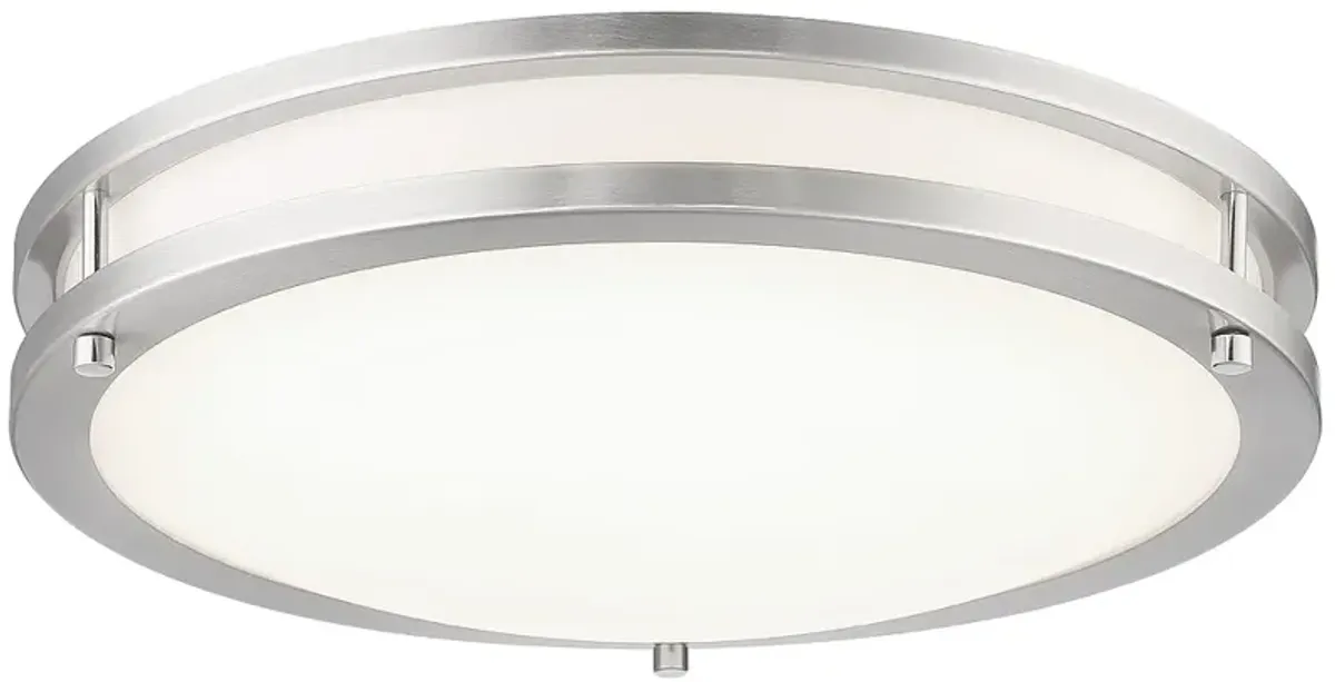 13 3/4" Wide Nickel LED Ceiling Light by Minka Lighting Inc.