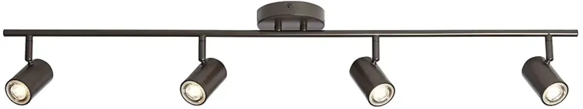 Pro Track Vester 4-Light Bronze 8.5 Watt GU10 LED Track Fixture