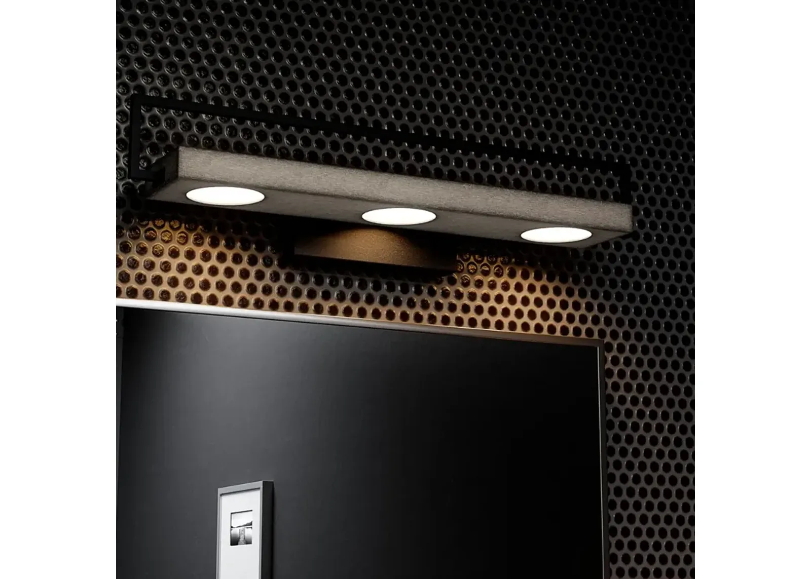 Quoizel Winnett 24" Wide Matte Black LED Bath Light