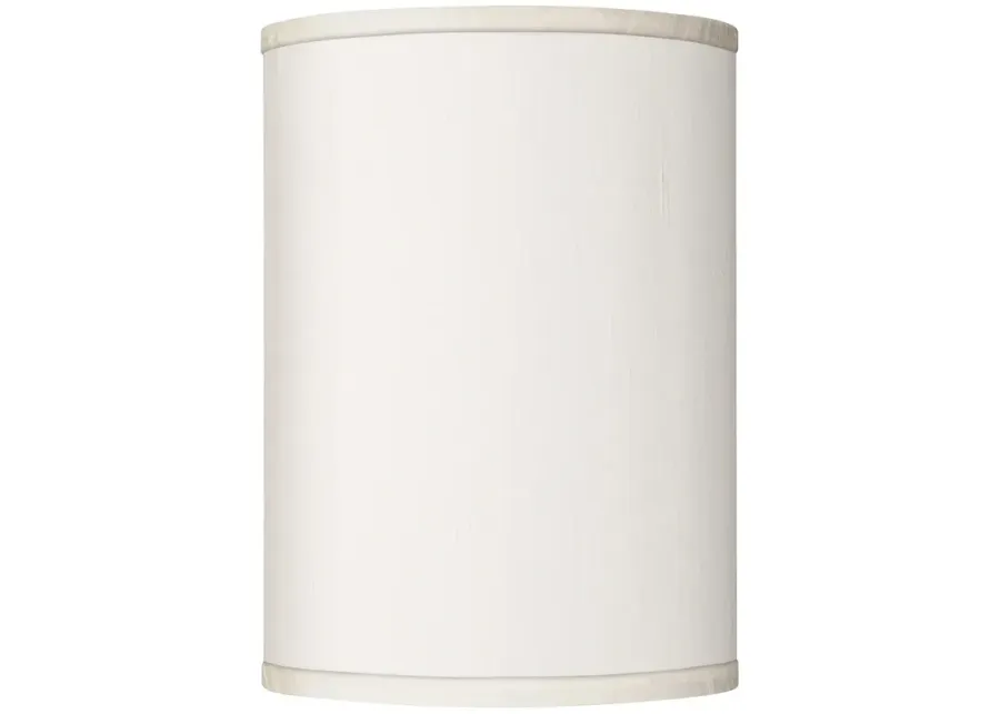 Possini Euro Cream Textured Faux Silk Cylinder Lamp Shade 8x8x11 (Spider)