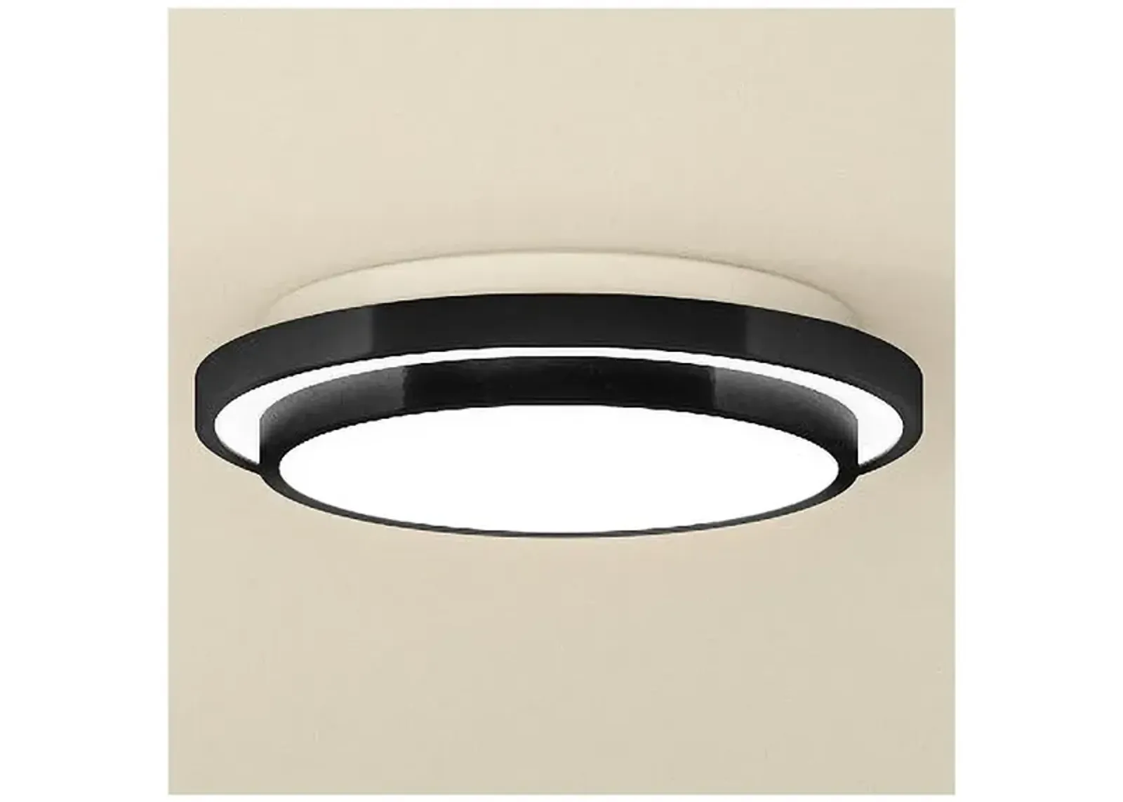 Irving LED Matte Black Semi-Flush Mt