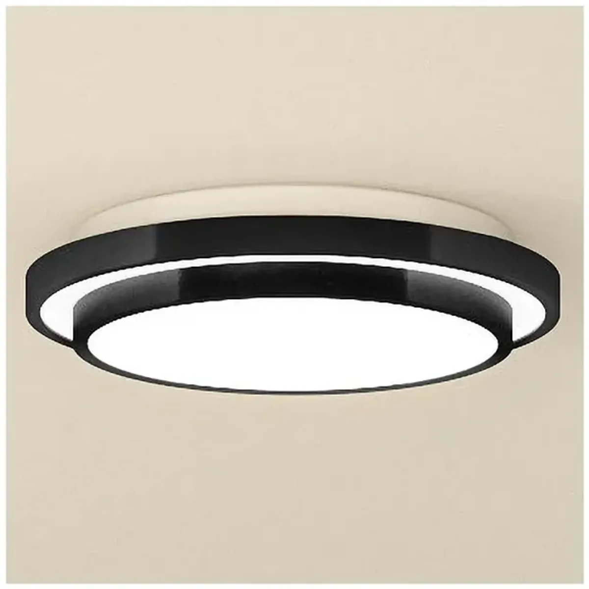 Irving LED Matte Black Semi-Flush Mt