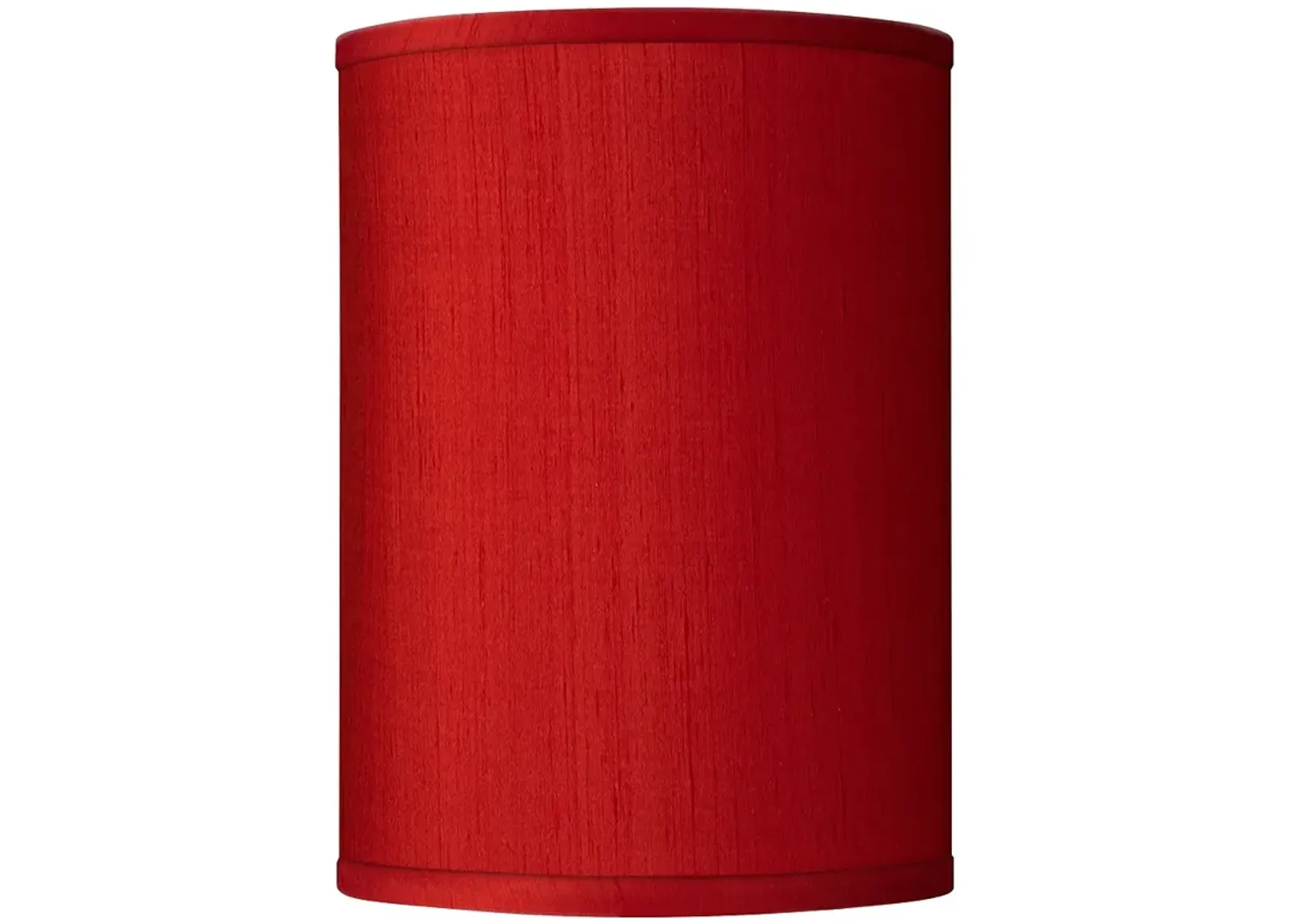 Possini Euro Red Faux Silk Dupioni Cylinder Lamp Shade 8x8x11 (Spider)