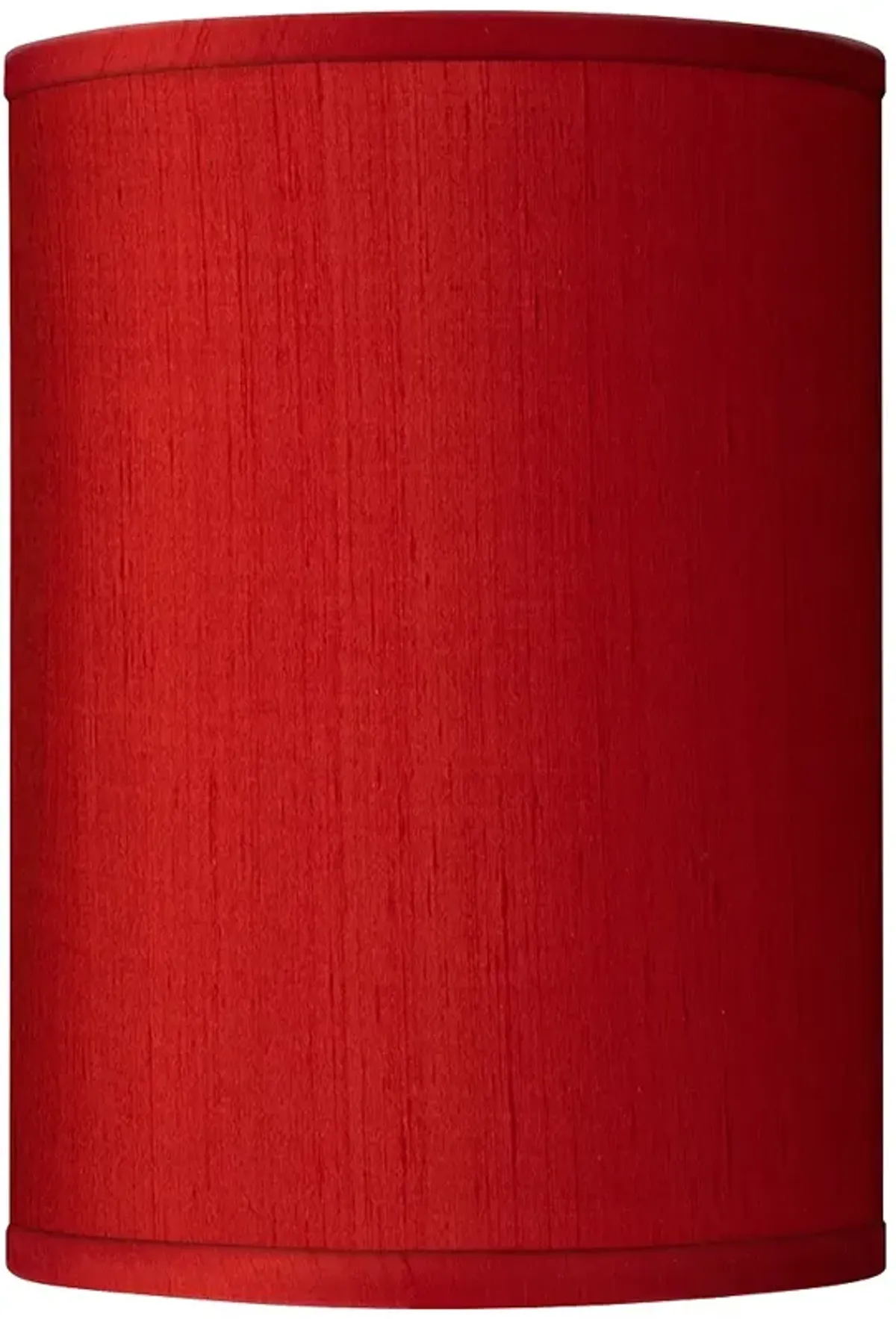 Possini Euro Red Faux Silk Dupioni Cylinder Lamp Shade 8x8x11 (Spider)