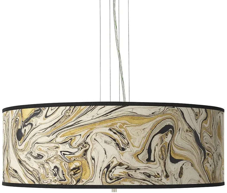 Venetian Marble Giclee 24" Wide 4-Light Pendant Chandelier