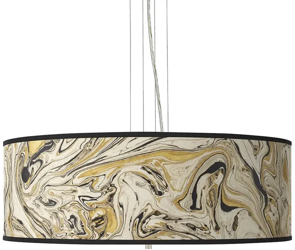 Venetian Marble Giclee 24" Wide 4-Light Pendant Chandelier