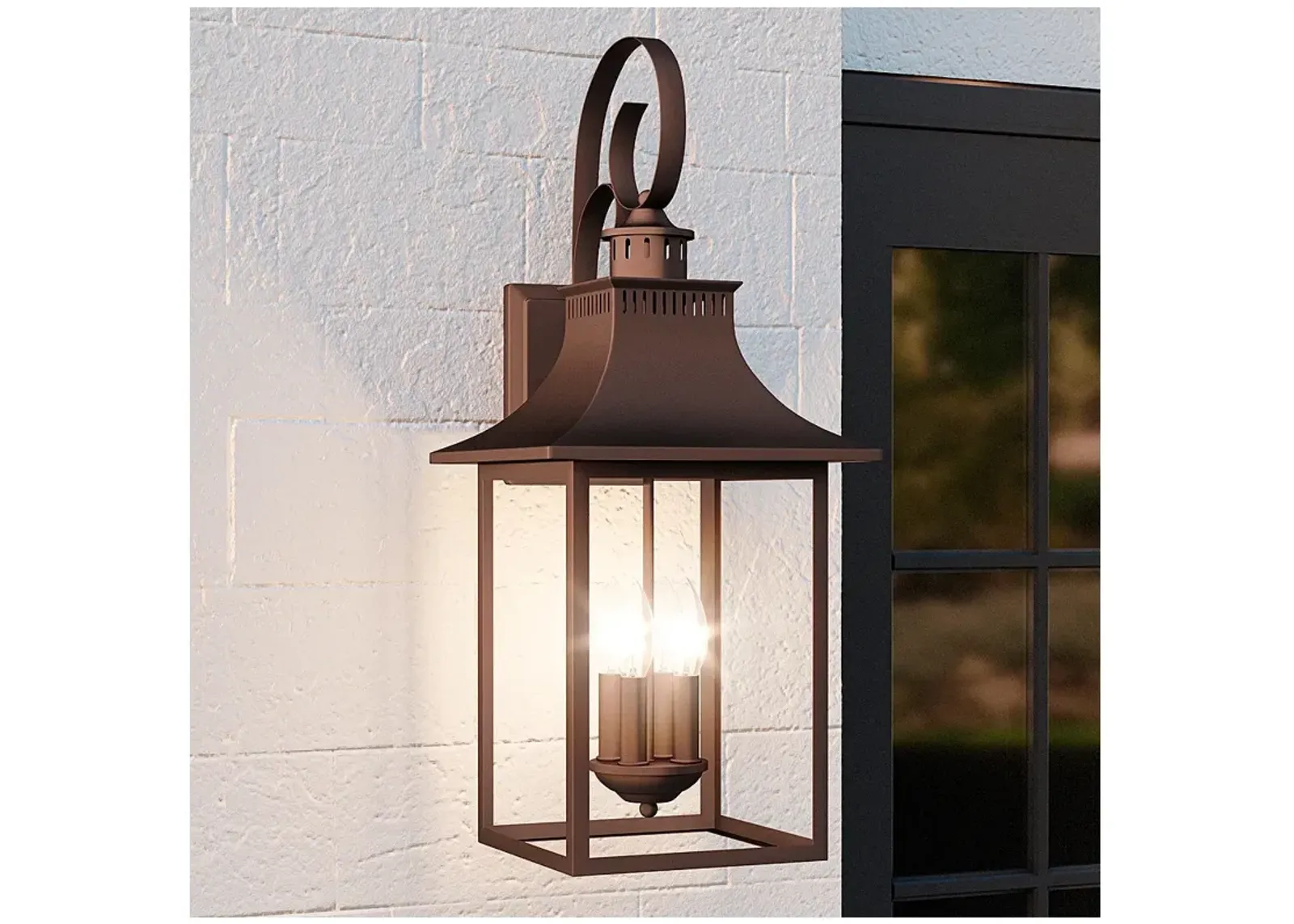 Quoizel Chancellor 28" High Copper Bronze Outdoor Wall Light