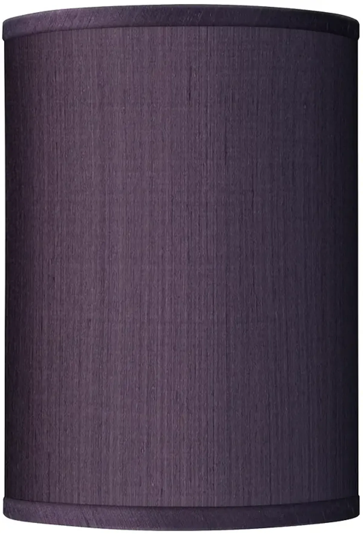 Possini Euro Eggplant Purple Faux Silk Cylinder Lamp Shade 8x8x11 (Spider)
