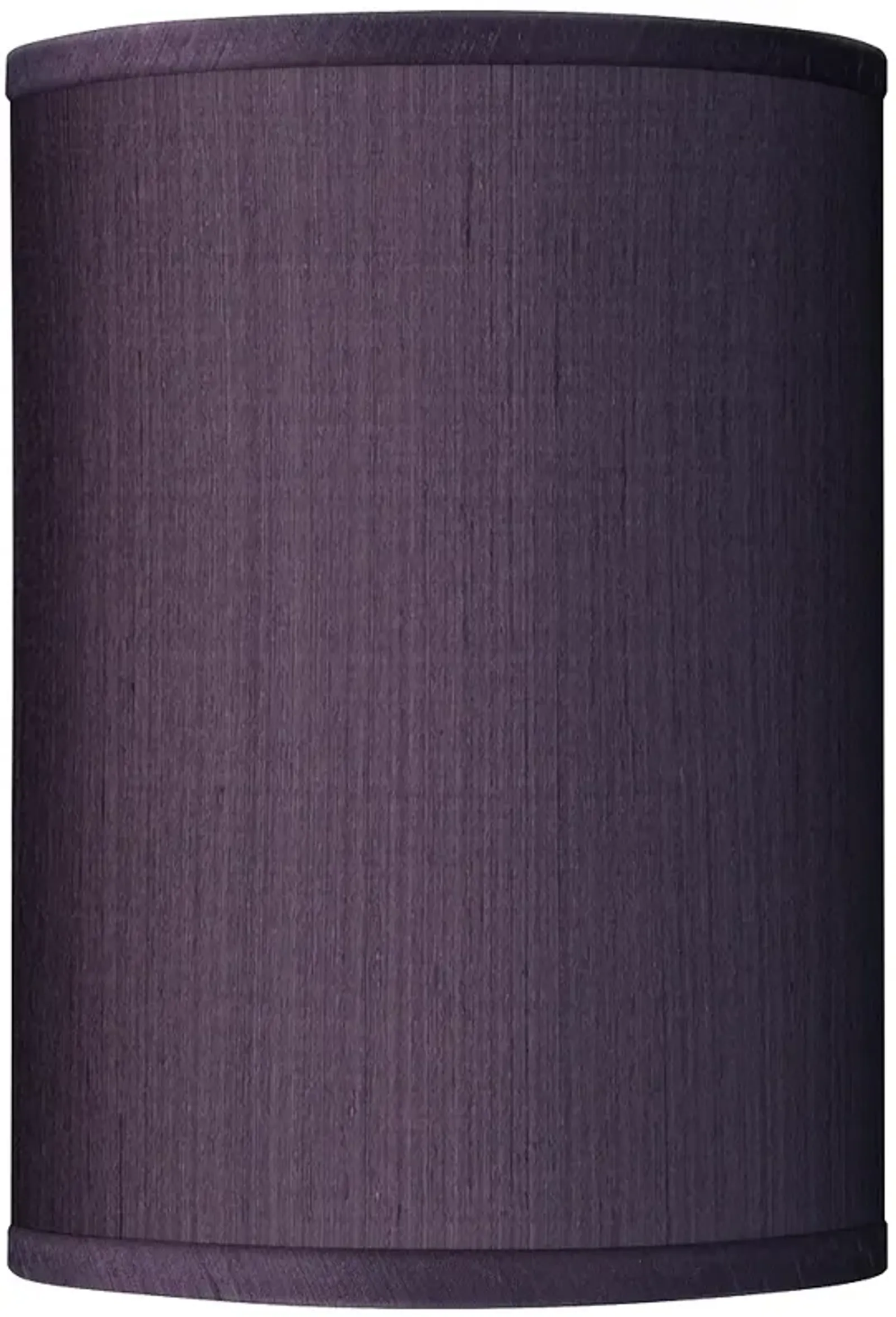 Possini Euro Eggplant Purple Faux Silk Cylinder Lamp Shade 8x8x11 (Spider)